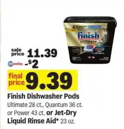 Meijer Finish Dishwasher Pods or Jet-Dry Liquid Rinse Aid offer