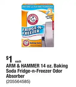 The Home Depot ARM & HAMMER 14 oz. Baking Soda Fridge-n-Freezer Odor Absorber offer