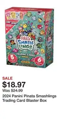 Game Stop 2024 Panini Pinata Smashlings Trading Card Blaster Box offer