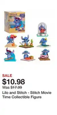Game Stop Lilo and Stitch - Stitch Movie Time Collectible Figure offer