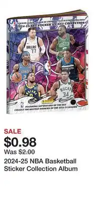 Game Stop 2024-25 NBA Basketball Sticker Collection Album offer