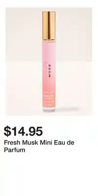 Bath & Body Works Fresh Musk Mini Eau de Parfum offer