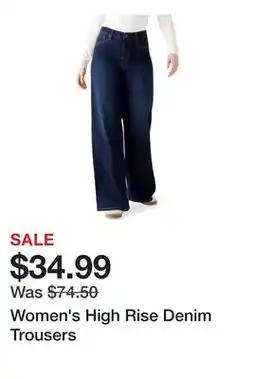 Belk Women's High Rise Denim Trousers offer