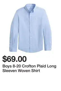 Belk Boys 8-20 Crofton Plaid Long Sleeven Woven Shirt offer