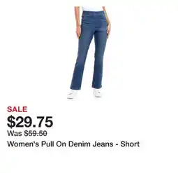 Belk Women's Pull On Denim Jeans - Short offer