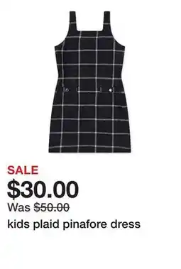 Belk kids plaid pinafore dress offer