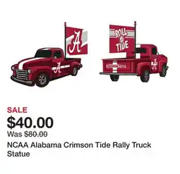 Belk NCAA Alabama Crimson Tide Rally Truck Statue offer