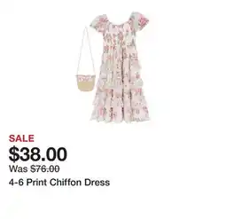 Belk 4-6 Print Chiffon Dress offer