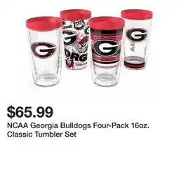 Belk NCAA Georgia Bulldogs Four-Pack 16oz. Classic Tumbler Set offer