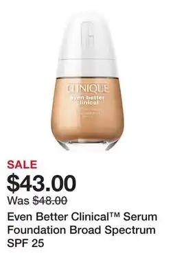 Belk Even Better Clinical Serum Foundation Broad Spectrum SPF 25 offer