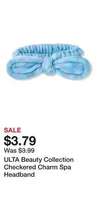 Ulta Beauty ULTA Beauty Collection Checkered Charm Spa Headband offer