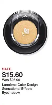Ulta Beauty Lancôme Color Design Sensational Effects Eyeshadow offer