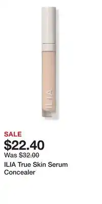 Ulta Beauty ILIA True Skin Serum Concealer offer