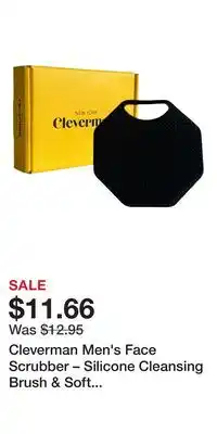 Ulta Beauty Cleverman Men's Face Scrubber – Silicone Cleansing Brush & Soft Massager offer