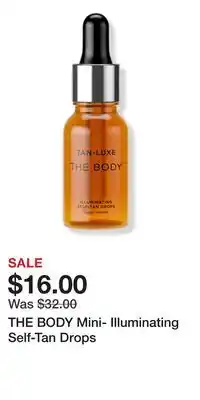 Ulta Beauty THE BODY Mini- Illuminating Self-Tan Drops offer