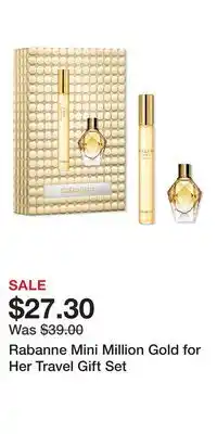Ulta Beauty Rabanne Mini Million Gold for Her Travel Gift Set offer