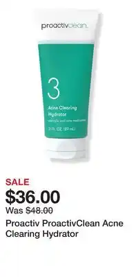 Ulta Beauty Proactiv ProactivClean Acne Clearing Hydrator offer