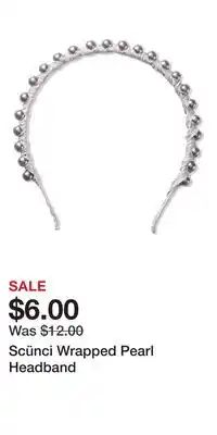 Ulta Beauty Scünci Wrapped Pearl Headband offer