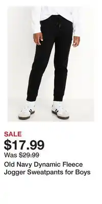 Old Navy Old Navy Dynamic Fleece Jogger Sweatpants for Boys offer