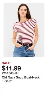 Old Navy Old Navy Snug Boat-Neck T-Shirt offer