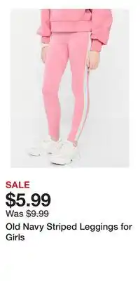 Old Navy Old Navy Striped Leggings for Girls offer