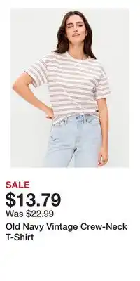 Old Navy Old Navy Vintage Crew-Neck T-Shirt offer