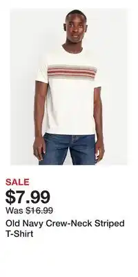 Old Navy Old Navy Crew-Neck Striped T-Shirt offer