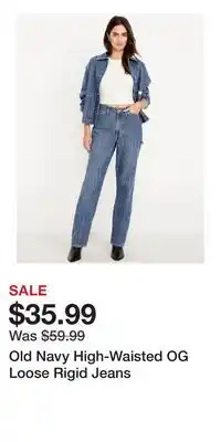 Old Navy Old Navy High-Waisted OG Loose Rigid Jeans offer