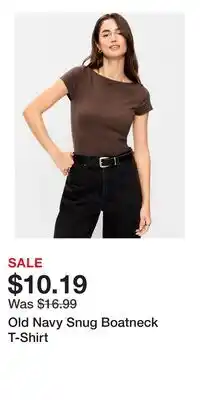 Old Navy Old Navy Snug Boatneck T-Shirt offer