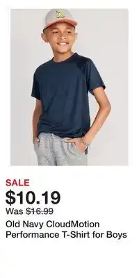 Old Navy Old Navy CloudMotion Performance T-Shirt for Boys offer