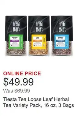 Costco Tiesta Tea Loose Leaf Herbal Tea Variety Pack, 16 oz, 3 Bags offer