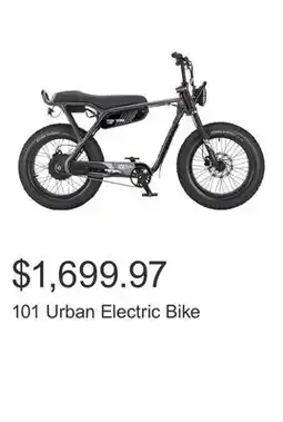 Costco 101 Urban Electric Bike offer
