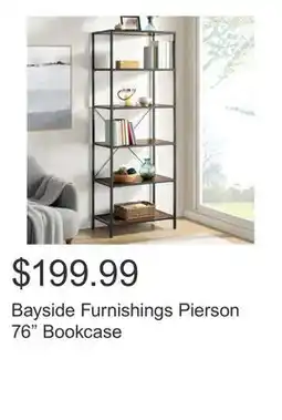 Costco Bayside Furnishings Pierson 76 Bookcase offer