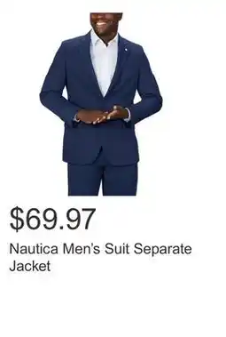 Costco Nautica Men's Suit Separate Jacket offer