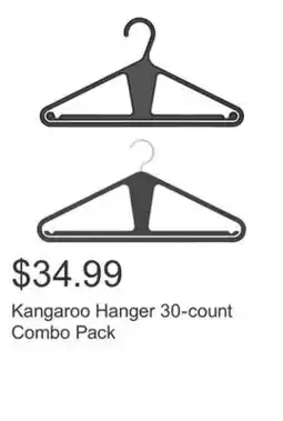 Costco Kangaroo Hanger 30-count Combo Pack offer