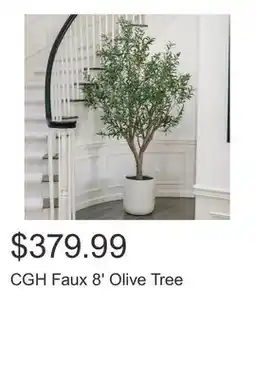 Costco CGH Faux 8' Olive Tree offer
