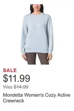 Costco Mondetta Women's Cozy Active Crewneck offer