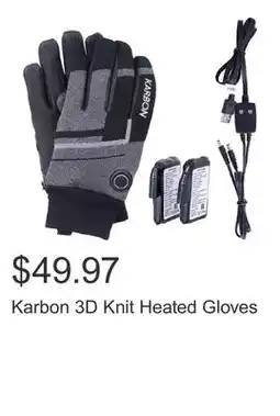 Costco Karbon 3D Knit Heated Gloves offer