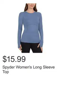 Costco Spyder Women's Long Sleeve Top offer