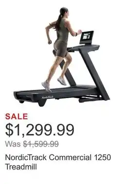 Costco NordicTrack Commercial 1250 Treadmill offer