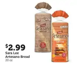 Fareway Sara Lee Artesano Bread offer