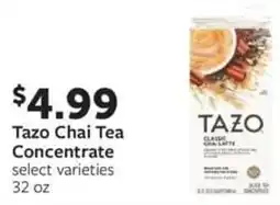 Fareway Tazo Chai Tea Concentrate offer