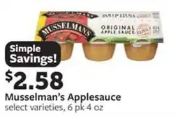 Fareway Musselman's Applesauce offer