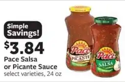 Fareway Pace Salsa or Picante Sauce offer