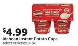 Fareway Idahoan Instant Potato Cups offer