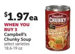 Fareway Campbell's Chunky Soup offer