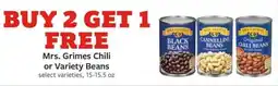 Fareway Mrs. Grimes Chili or Variety Beans offer