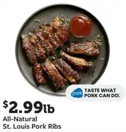 Fareway All-Natural St. Louis Pork Ribs offer