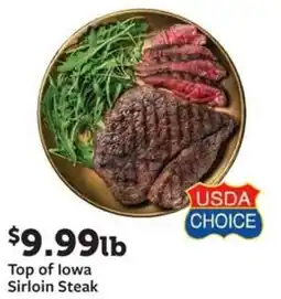 Fareway Top of lowa Sirloin Steak offer