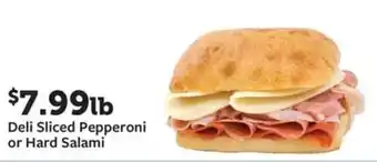 Fareway Deli Sliced Pepperoni or Hard Salami offer